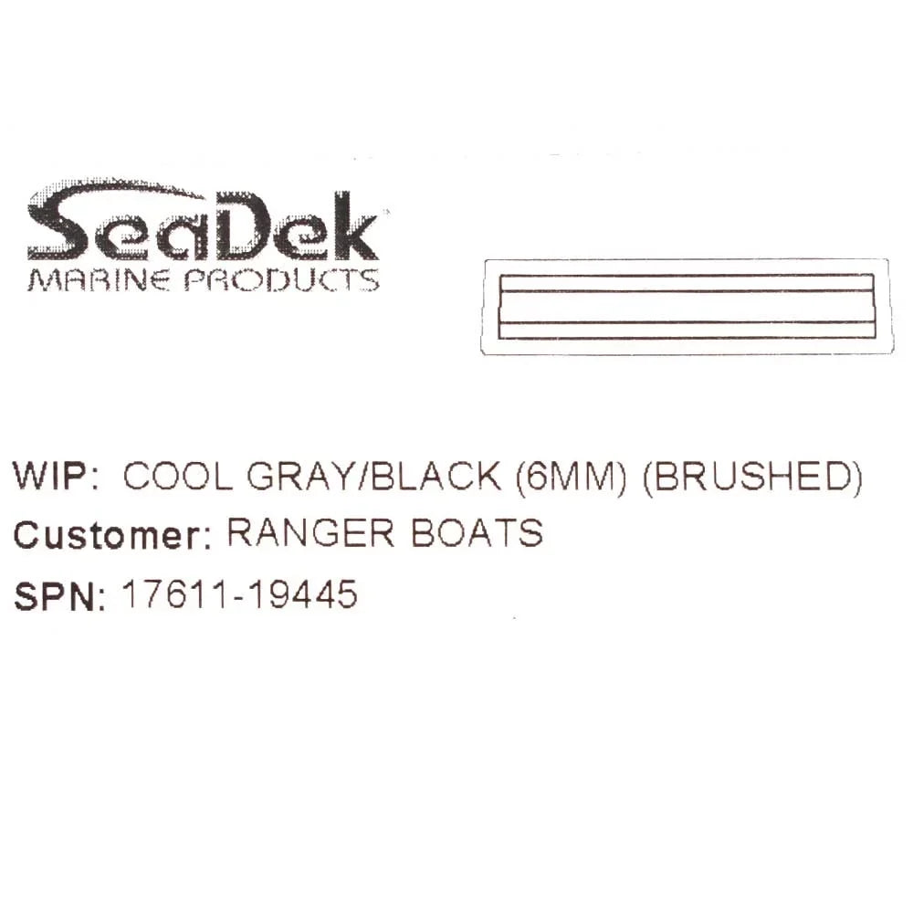 Footrest Gray 260 Mat Deck LTS Boat 207543 | Pro Triton Console Non-Skid