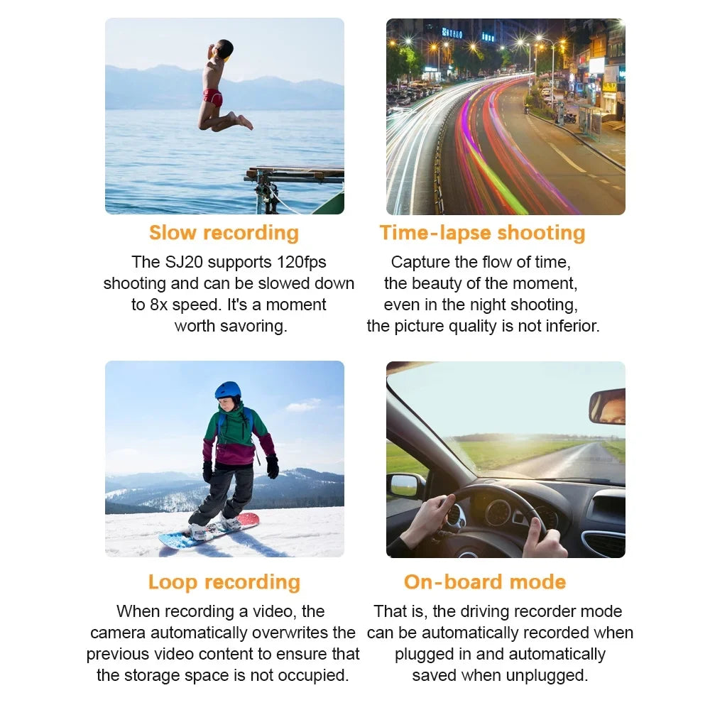 Camera Waterproof Sj20 Screen Waterproof Camera,With With Screen With Screen 4k Live 135wide Waterproof Support Camera 20mp Waterproof Dual Waterproof Waterproof 40m Battery Dual
