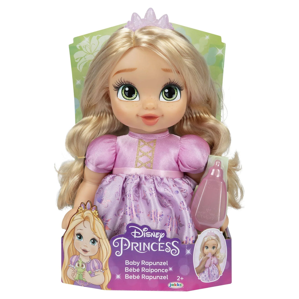 Princess Doll Includes Disney Deluxe Tiara inch and 8 Rapunzel 2+ Baby for Children Ages Bottle