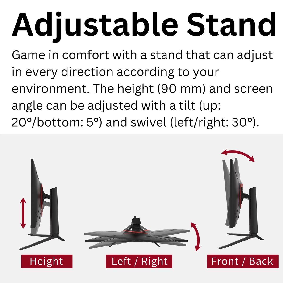 1ms, HDR, Enabled 27" Premium FHD Monitor Gaming AMD (FGM-27F445) 240Hz, Funai FreeSync™ VA,