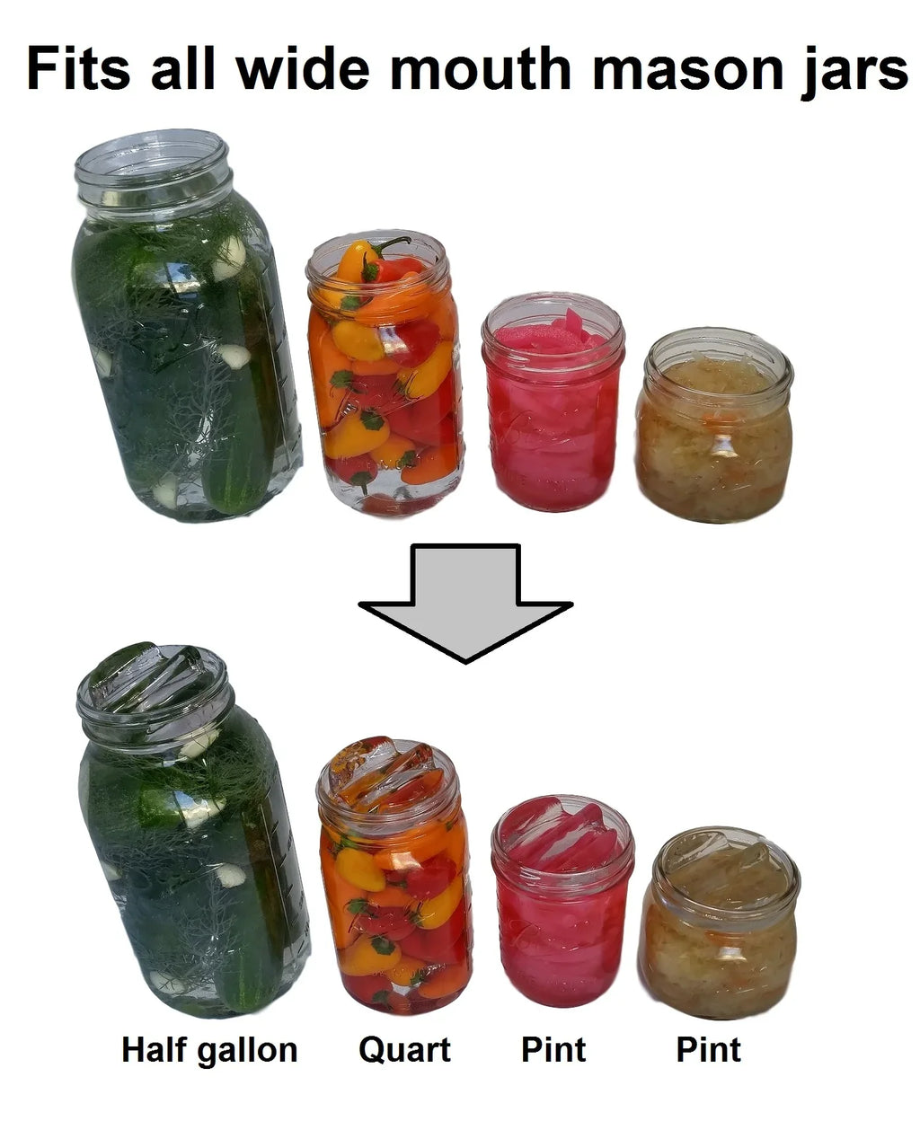 and weights, kimchi, included. airlock pickles, mouth sauerkraut, kit wide 7 making Complete for Glass or for pickling etc fermentation for tamper, recipe kit. sets lids, mason jars Canning jars DIY