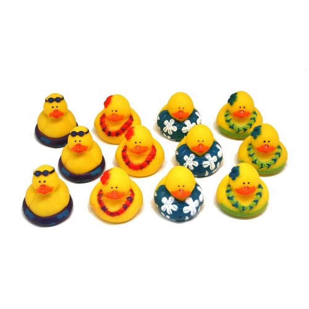 '- - Favors Duckies Luau Rubber 12 Pieces Party