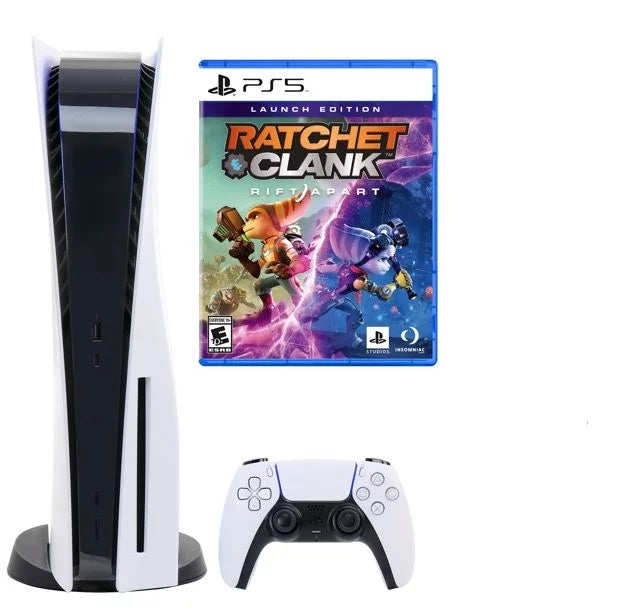 Sony Apart with Console(Disc Rift Version) Bundle Gaming Ratchet & Game Clank: PlayStation_PS5
