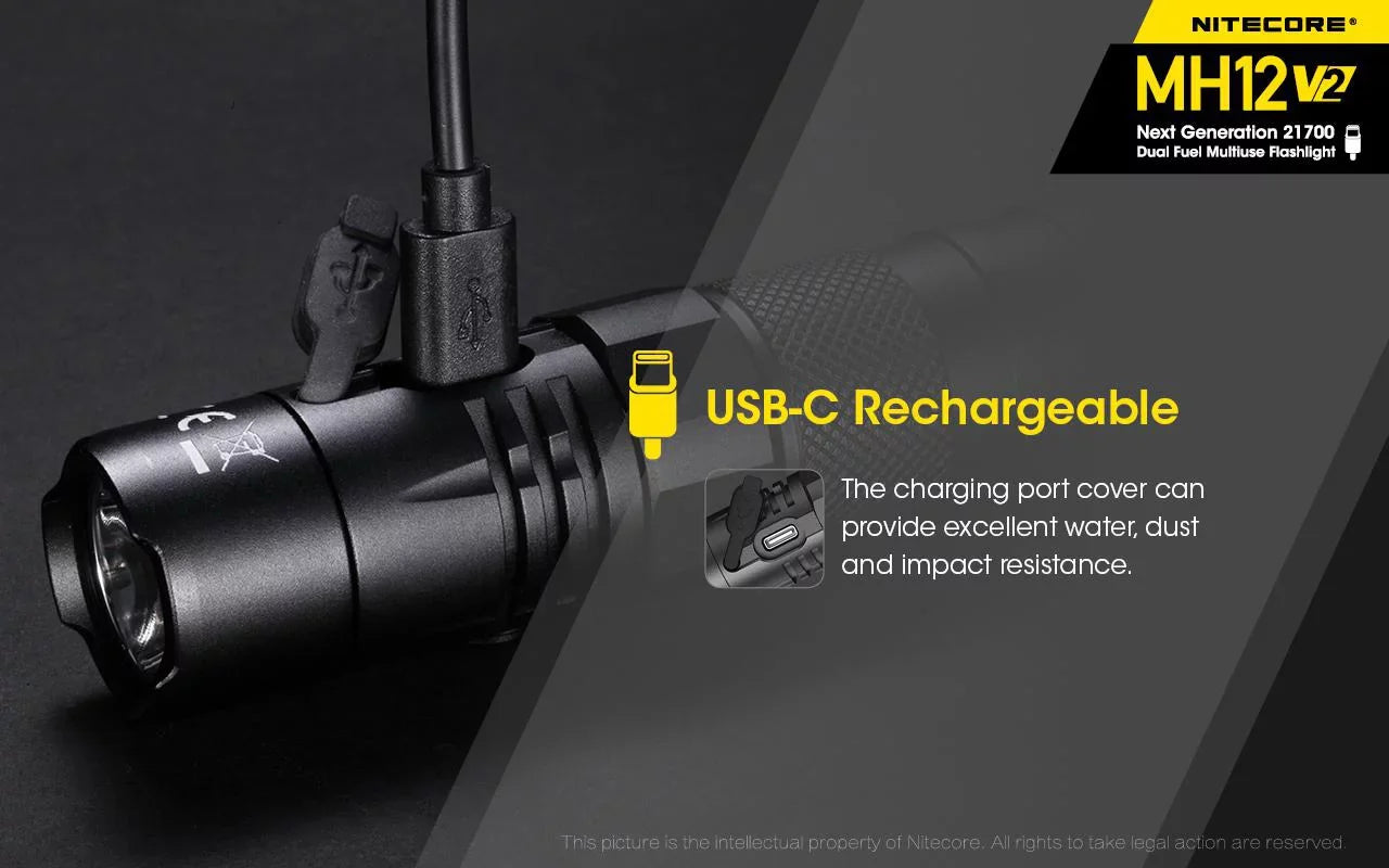 XP-L2 -1200 Nitecore NL2150HPi (Included) -21700 Combo: V2 V6 Flashlight + Battery 21700 5000mAh LED Battery Lumens CREE MH12