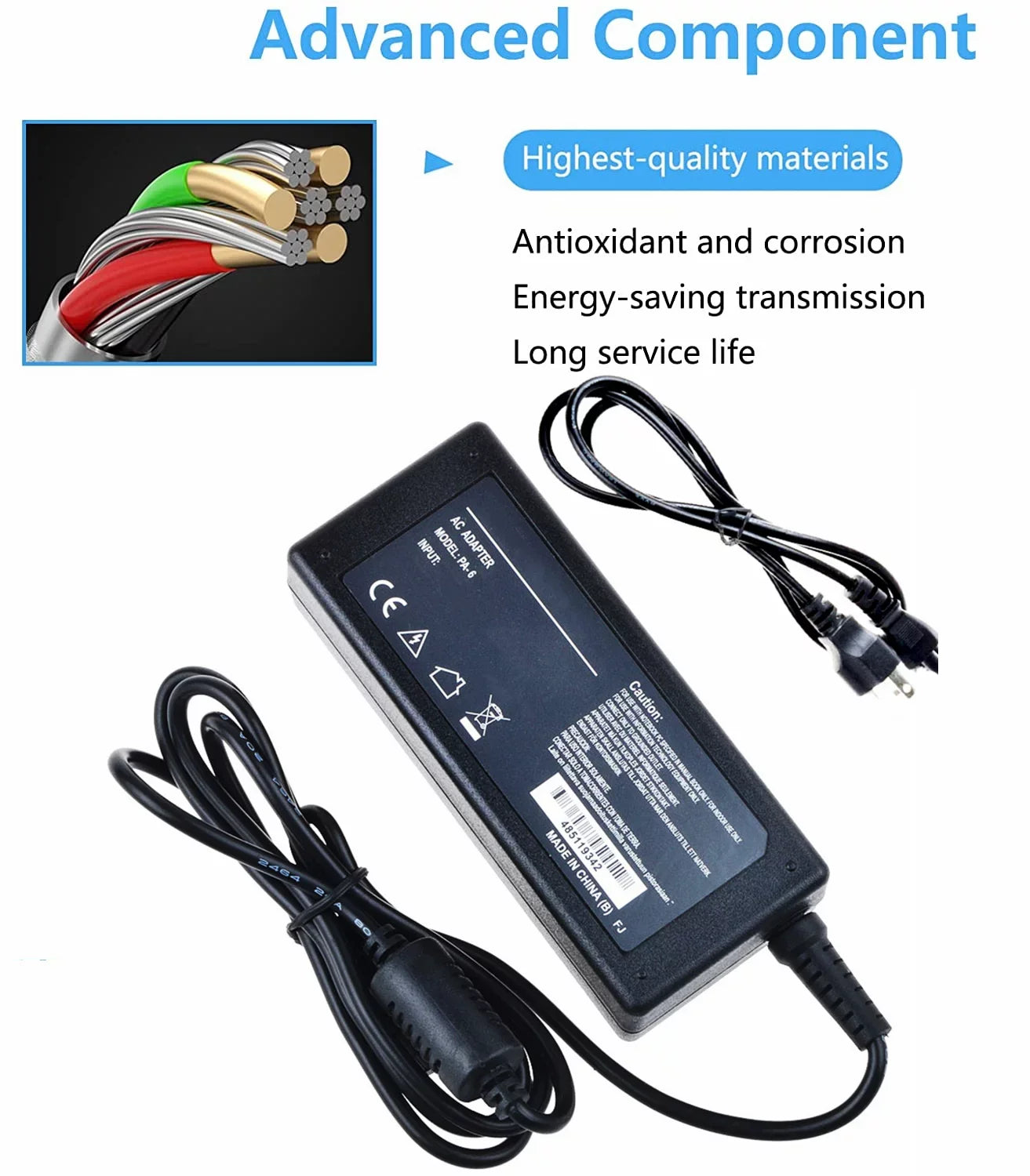 / Replacement Adapter 15.6 i5559-8013SLV,I5559-5347SLV 15 for DC i5559-1348SLV,i5559-1747SLV 17.3 Dell Inspiron KONKIN BOO i5559-4415SLV,i5559-7081SLV C Series Compatible 5000 i5559-1080BLK