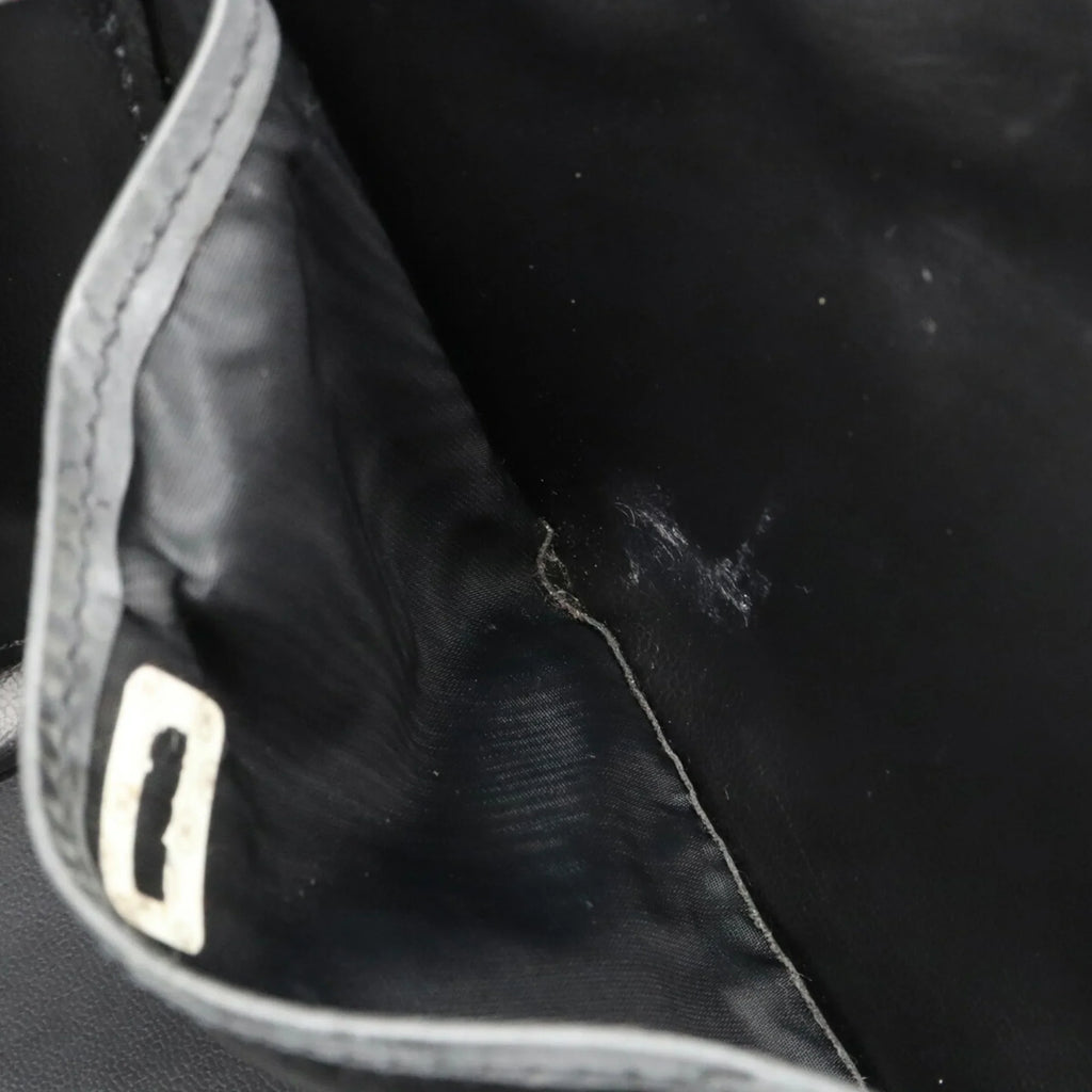 Leather Coco CHANEL Black (Fair) Handbag Shoulder Vanity Pre-Owned Mark Chanel Matelasse Bag