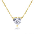 Box Teens Blue Inc Women, Necklace for Boutique Heart 8mm Gold Pendant