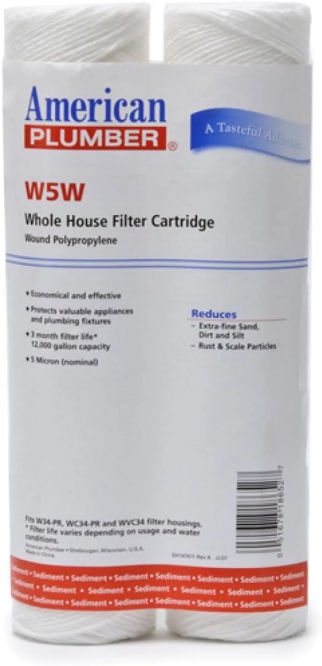 Pump Irrigation Micron Whole W5W House 5 (4) Cartridge Sediment Filter Well