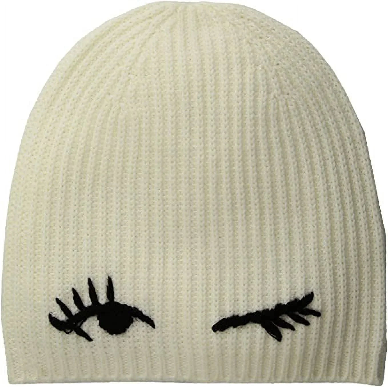 Cream/Black York New Winking Spade Beanie Kate
